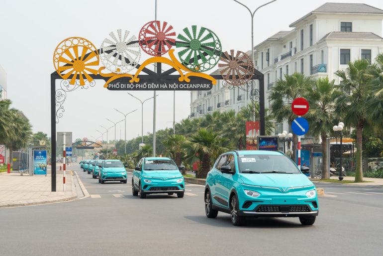 Mẫu &amp;ocirc; t&amp;ocirc; điện VF e34 sẽ sử dụng để chạy taxi