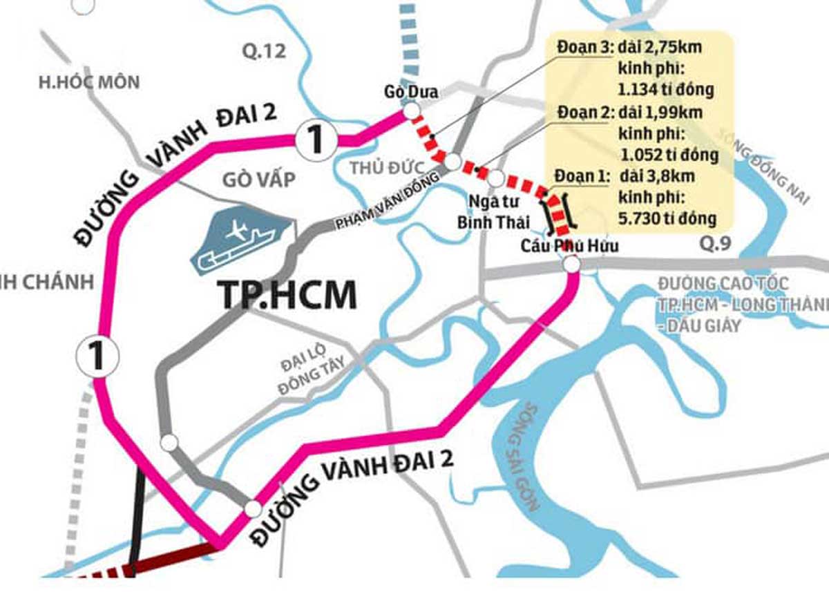 Dự &amp;aacute;n Đường V&amp;agrave;nh Đai 2 TP Hồ Ch&amp;iacute; Minh