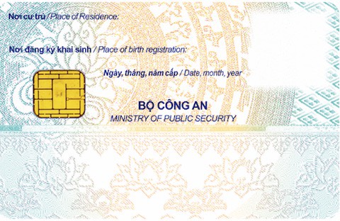 Mặt sau căn cước