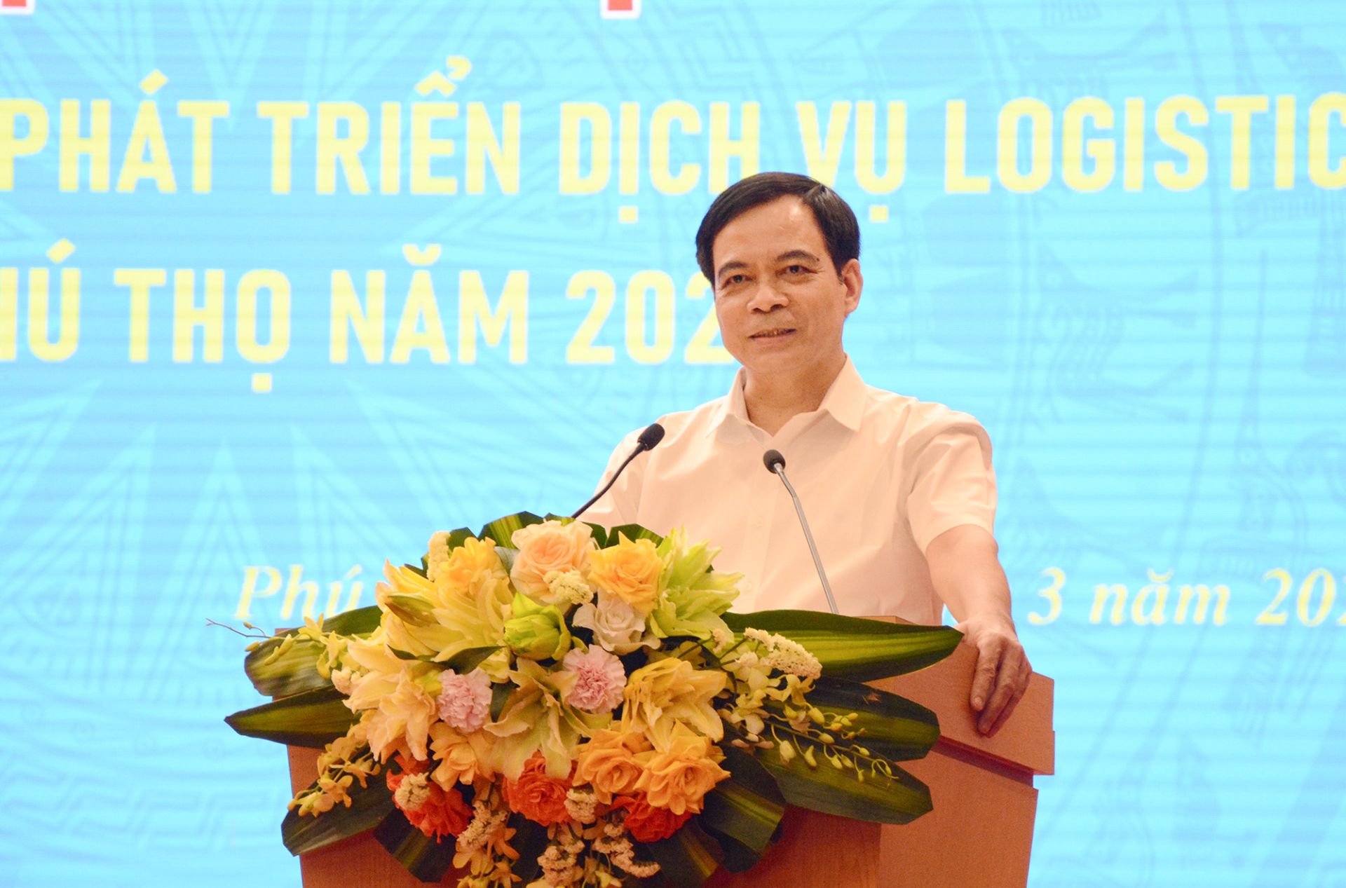 Ph&amp;oacute; Chủ tịch UBND tỉnh Nguyễn Thanh Hải ph&amp;aacute;t biểu tại hội nghị