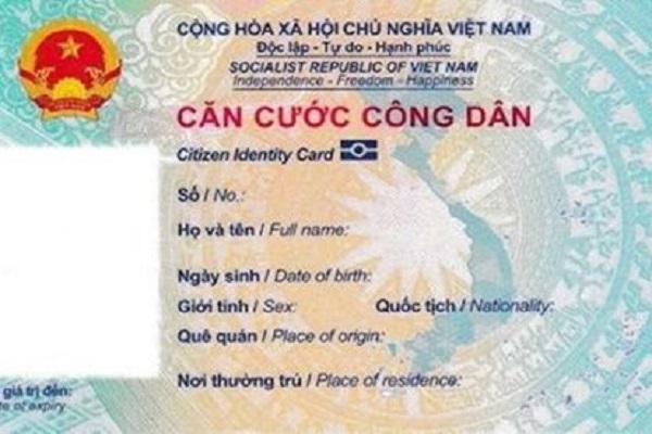 Mẫu căn cước c&amp;ocirc;ng d&amp;acirc;n gắn ch&amp;iacute;p