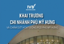 Ngân hàng TNHH Indovina khai trương hoạt động chi nhánh Phú Mỹ Hưng và chấm dứt hoạt động PGD Phú Mỹ Hưng