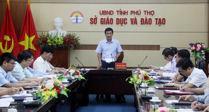 &amp;Ocirc;ng Hồ Đại Dũng- Ph&amp;oacute; chủ tịch UBND tỉnh Ph&amp;uacute; Thọ chủ tr&amp;igrave; cuộc họp