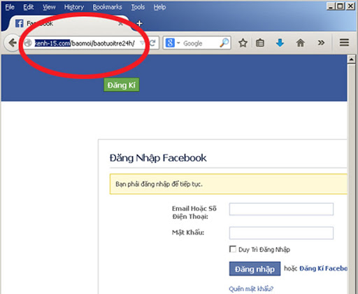 sau khi truy cập v&amp;agrave;o đường link n&amp;agrave;y, người d&amp;ugrave;ng sẽ được y&amp;ecirc;u cầu nhập t&amp;agrave;i khoản facebook. Tuy nhi&amp;ecirc;n đ&amp;acirc;y chỉ l&amp;agrave; c&amp;aacute;ch thức để hacker lấy th&amp;ocirc;ng tin từ người d&amp;ugrave;ng