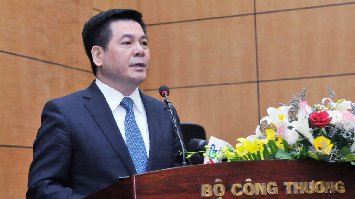 T&amp;acirc;n Bộ trưởng Bộ C&amp;ocirc;ng Thương Nguyễn Hồng Di&amp;ecirc;n ph&amp;aacute;t biểu tại Hội nghị.