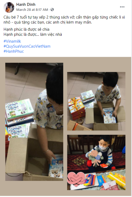 Mạng x&amp;atilde; hội tr&amp;agrave;n ngập hạnh ph&amp;uacute;c với &amp;ldquo;Triệu ly sữa y&amp;ecirc;u thương, triệu nụ cười hạnh ph&amp;uacute;c&amp;rdquo; của Vinamilk - Ảnh 4.