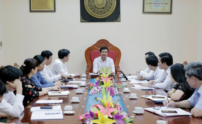 Ph&amp;oacute; Chủ tịch UBND tỉnh Ph&amp;uacute; Thọ- Hồ Đại Dũng chủ tr&amp;igrave; họp Ban Tổ chức Giỗ Tổ H&amp;ugrave;ng Vương tại Đền H&amp;ugrave;ng.