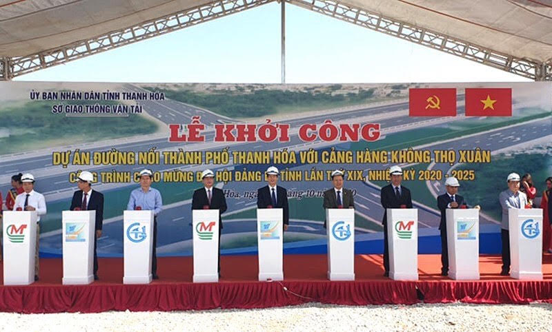 Khởi c&amp;ocirc;ng dự &amp;aacute;n Đường nối TP Thanh H&amp;oacute;a với Cảng h&amp;agrave;ng kh&amp;ocirc;ng Thọ Xu&amp;acirc;n