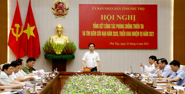 Ph&amp;oacute; chủ tịch UBND tỉnh Ph&amp;uacute; Thọ- Nguyễn Thanh Hải ph&amp;aacute;t biểu tại hội nghị