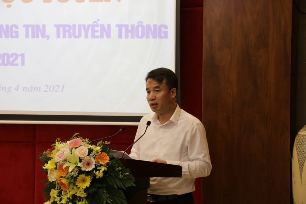 Tổng Gi&amp;aacute;m đốc Bảo hiểm x&amp;atilde; hội Việt Nam Nguyễn Thế Mạnh ph&amp;aacute;t biểu tại Hội nghị
