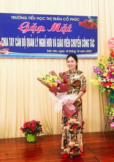 C&amp;ocirc; gi&amp;aacute;o Vũ Thị B&amp;iacute;ch Thủy - Nguy&amp;ecirc;n Hiệu trưởng trường Tiểu học Thị trấn Cổ Ph&amp;uacute;c, huyện Trấn Y&amp;ecirc;n, tỉnh Y&amp;ecirc;n B&amp;aacute;i