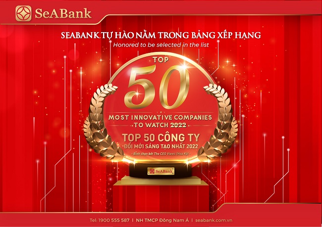 SeABank - Top 50 c&amp;ocirc;ng ty đổi mới s&amp;aacute;ng tạo