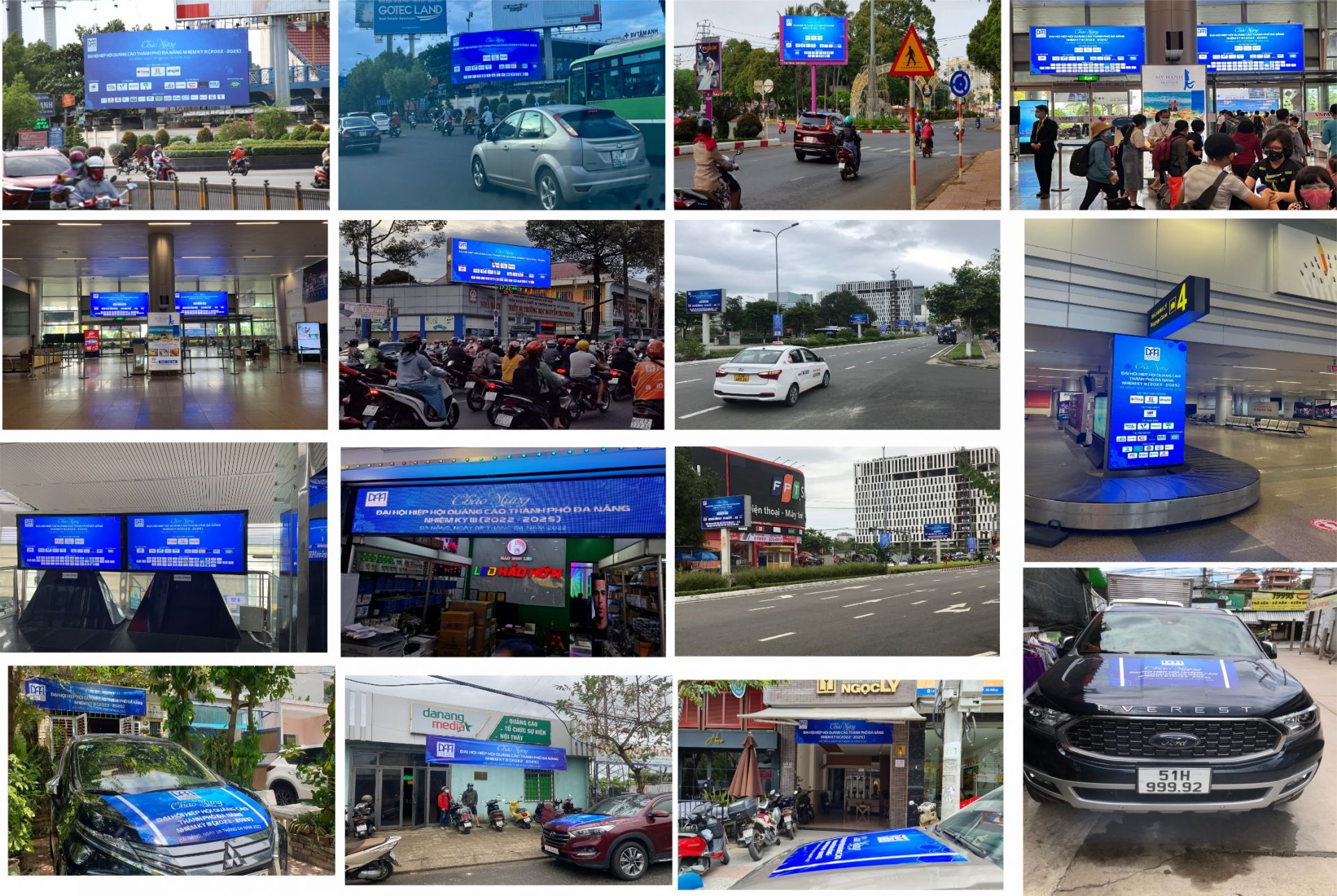 Các loại hình quảng cáo ngoài trời truyền thông trước Đại hội. Các loại hình quảng cáo ngoài trời truyền thông trước Đại hội.