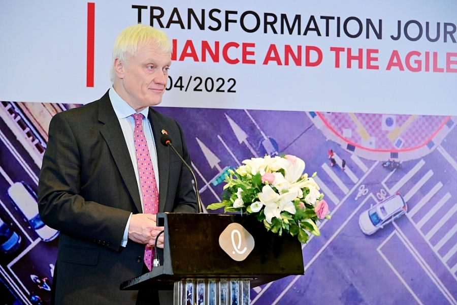 &amp;Ocirc;ng Graham Stuart - Đặc ph&amp;aacute;i vi&amp;ecirc;n Thương mại của Thủ tướng Anh tại Việt Nam chia sẻ tại sự kiện