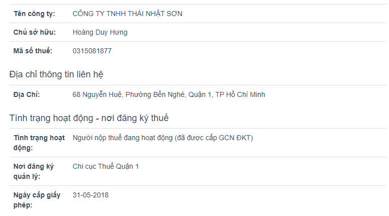Cưỡng chế thuế C&amp;ocirc;ng ty TNHH Th&amp;aacute;i Nhật Sơn bằng biện ph&amp;aacute;p dừng l&amp;agrave;m thủ tục hải quan