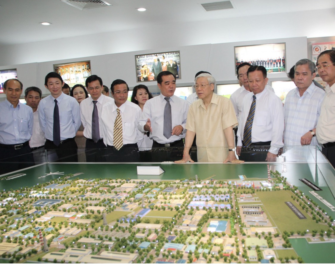 Tổng B&amp;iacute; thư Nguyễn Ph&amp;uacute; Trọng thăm v&amp;agrave; l&amp;agrave;m việc tại B&amp;igrave;nh Dương