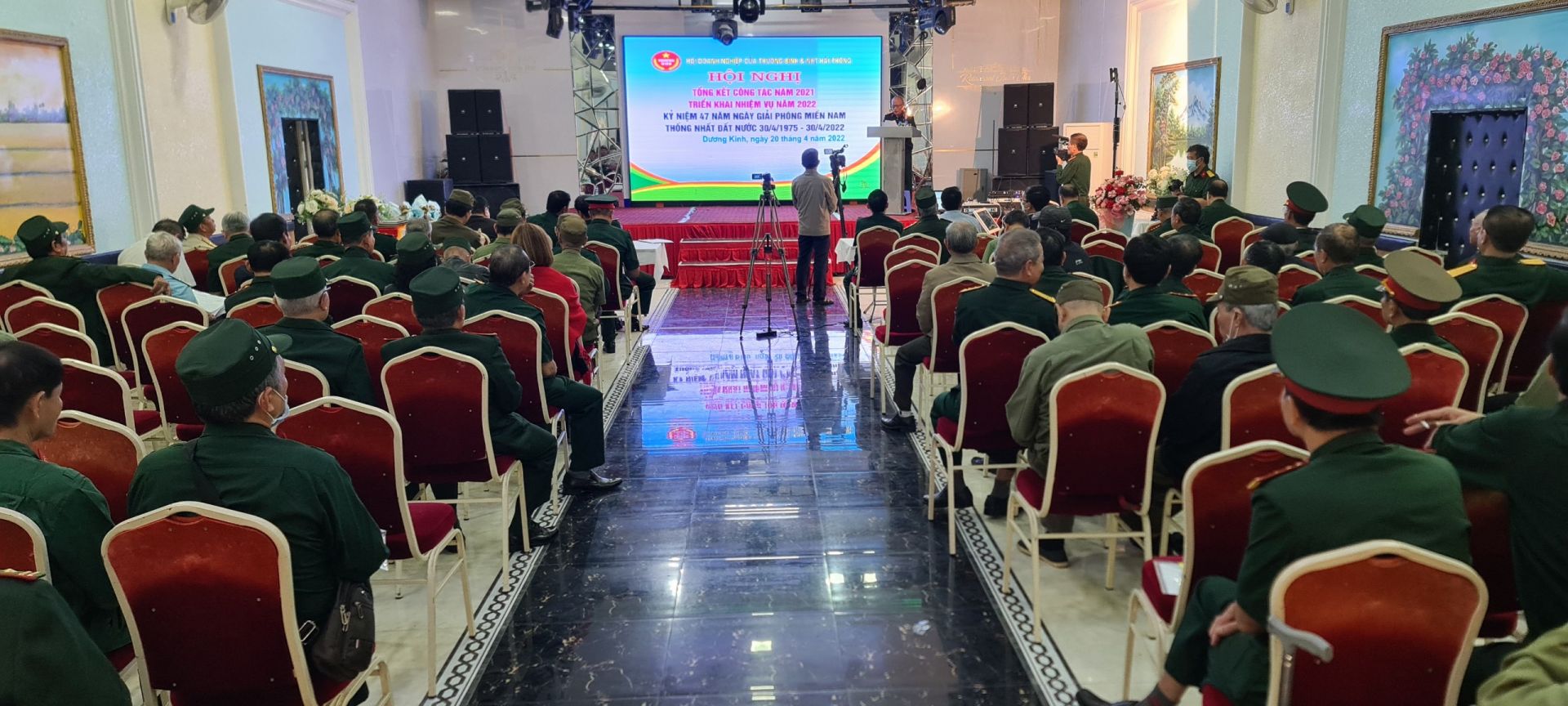 Quang cảnh buổi lễ tổng kết c&amp;ocirc;ng t&amp;aacute;c Hội Doanh nghiệp của Thương Binh v&amp;agrave; Người khuyết tật Hải Ph&amp;ograve;ng