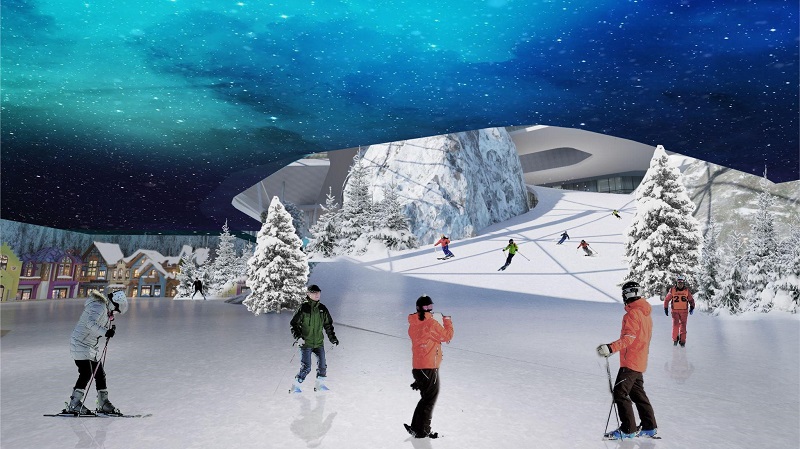 Lạc v&amp;agrave;o xứ sở tuyết trắng ngay giữa m&amp;ugrave;a h&amp;egrave; với s&amp;acirc;n trượt tuyết trong nh&amp;agrave; lớn nhất H&amp;agrave; Nội