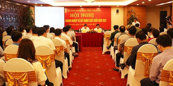 Nghệ An: Hội nghị đối thoại doanh nghiệp, đẩy mạnh hoạt động xuất khẩu năm 2022