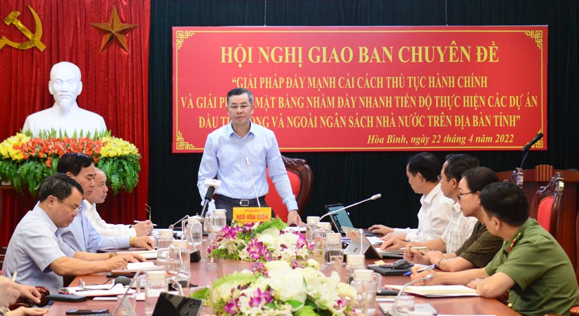 &amp;Ocirc;ng Ng&amp;ocirc; Văn Tuấn, Uỷ vi&amp;ecirc;n BCH T.Ư Đảng, B&amp;iacute; thư Tỉnh uỷ ph&amp;aacute;t biểu kết luận hội nghị.