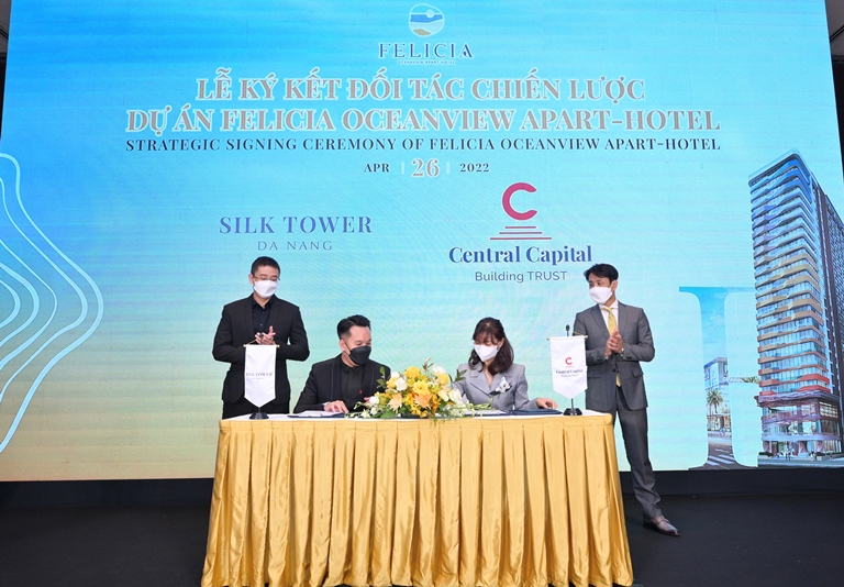 Th&amp;aacute;p Lụa Đ&amp;agrave; Nẵng v&amp;agrave; Central Capital k&amp;yacute; kết hợp t&amp;aacute;c tại dự &amp;aacute;n Felicia OceanView Apart-Hotel