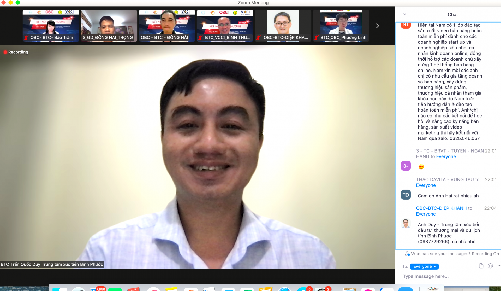 Gi&amp;aacute;m đốc Trung t&amp;acirc;m X&amp;uacute;c tiến Đầu tư, Thương mại v&amp;agrave; Du lịch tỉnh B&amp;igrave;nh Phước Trần Quốc Duy: &amp;ldquo;B&amp;igrave;nh Phước sẽ c&amp;ugrave;ng OBC hỗ trợ c&amp;aacute;c doanh nghiệp nhỏ v&amp;agrave; si&amp;ecirc;u nhỏ&amp;rdquo;.