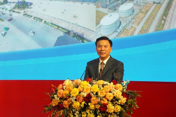 &amp;Ocirc;ng Đỗ Trọng Hưng, B&amp;iacute; thư Tỉnh ủy tỉnh Thanh H&amp;oacute;a ph&amp;aacute;t biểu trong buổi lễ