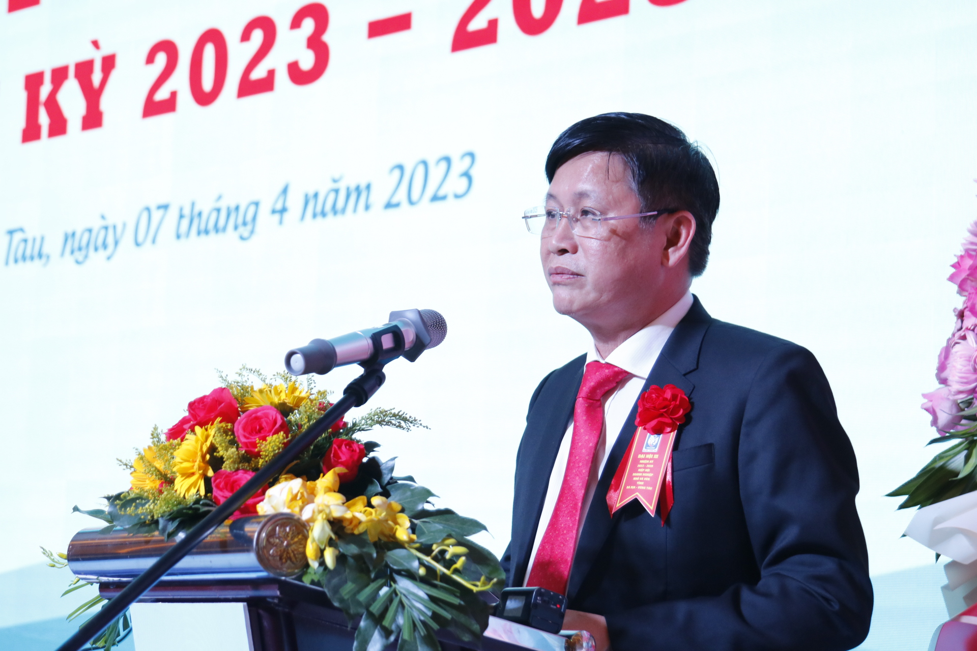 &amp;Ocirc;ng L&amp;ecirc; Ngọc Kh&amp;aacute;nh - PCT UBND Tỉnh B&amp;agrave; Rịa Vũng T&amp;agrave;u chia sẻ tại đại hội