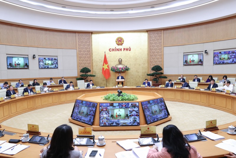 Hội nghị Ch&amp;iacute;nh phủ với địa phương v&amp;agrave; Phi&amp;ecirc;n họp Ch&amp;iacute;nh phủ thường kỳ th&amp;aacute;ng 3/2023 (Ảnh: B&amp;aacute;o Ch&amp;iacute;nh phủ)