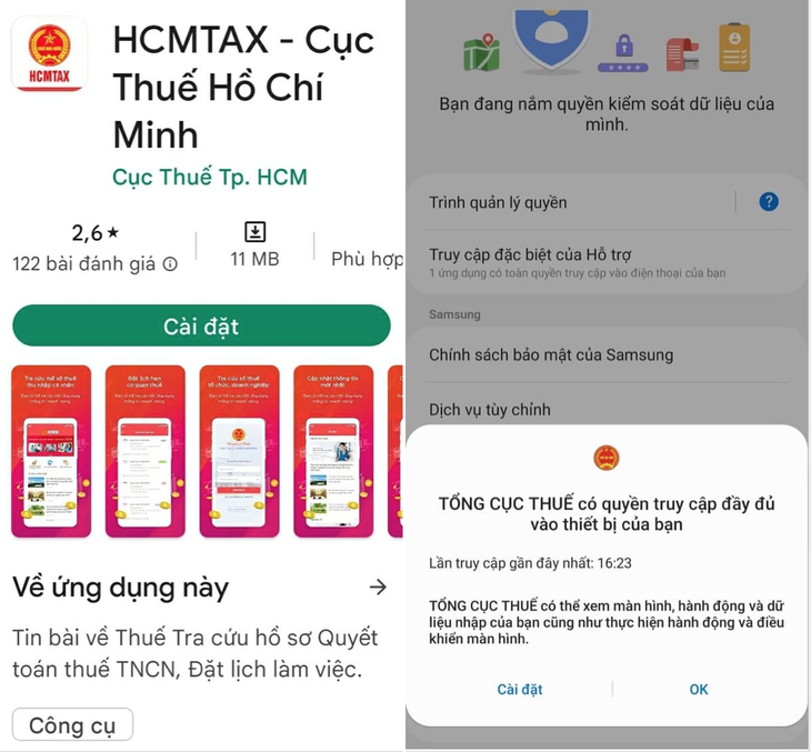 Ng&amp;agrave;y 9/4, Cục Thuế TP Hồ Ch&amp;iacute; Minh đưa ra cảnh b&amp;aacute;o về hiện tưởng mạo danh c&amp;ocirc;ng chức cơ quan thuế hướng dẫn v&amp;agrave; cung cấp đường dẫn c&amp;agrave;i đặt ứng dụng giả mạo nhằm mục đ&amp;iacute;ch lừa đảo.