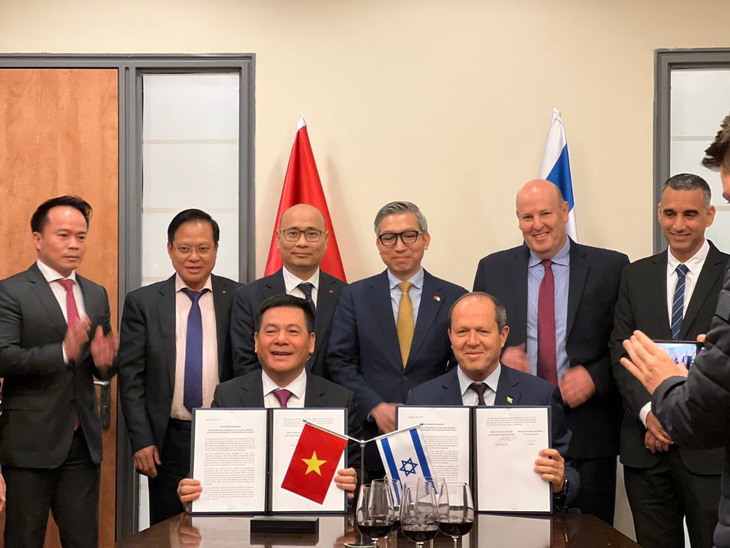 Tuy&ecirc;n bố kết th&uacute;c đ&agrave;m ph&aacute;n VIFTA giữa Việt Nam v&agrave; Israel - Ảnh: Bộ C&ocirc;ng Thương