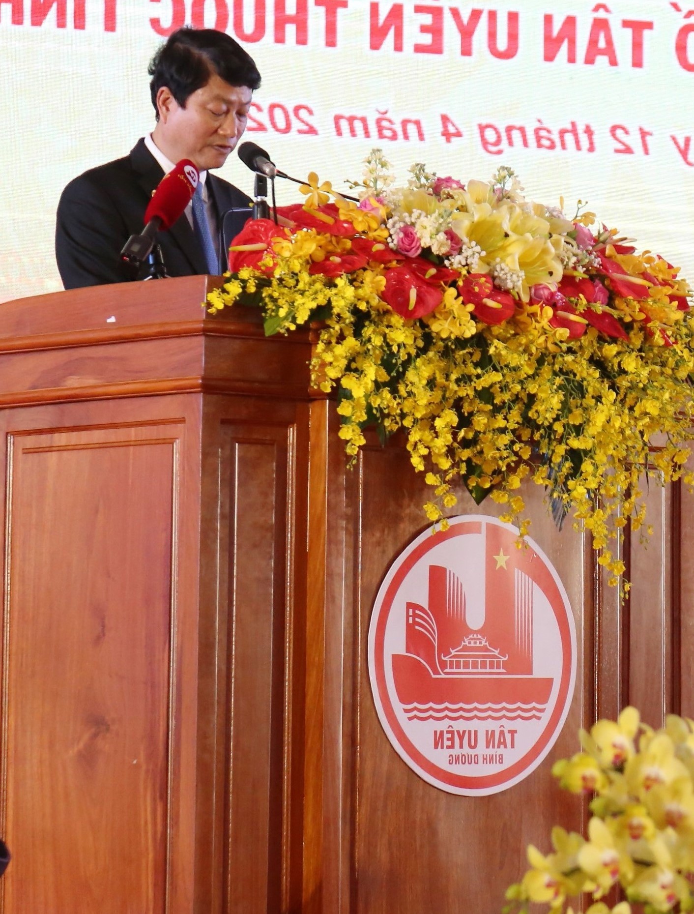 &amp;Ocirc;ng  V&amp;otilde; Văn Minh, Ph&amp;oacute; B&amp;iacute; thư Tỉnh ủy, Chủ tịch UBND tỉnh B&amp;igrave;nh Dương ph&amp;aacute;t biểu tại buổi Lễ