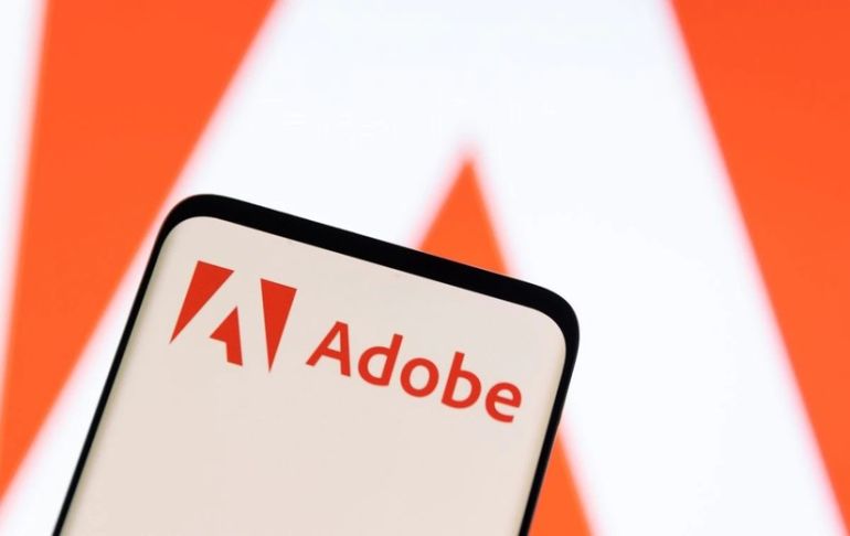 Biểu tượng của tập đo&amp;agrave;n Adobe. (Ảnh: Reuters)