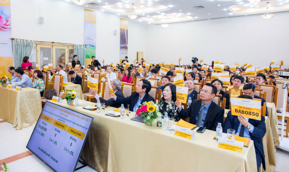 Đại hội đồng cổ đ&amp;ocirc;ng thường ni&amp;ecirc;n 2023 của BAC A BANK được tổ chức th&amp;agrave;nh c&amp;ocirc;ng tốt đẹp