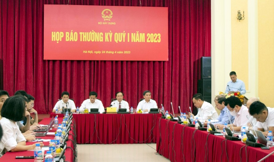 Họp b&amp;aacute;o thường kỳ qu&amp;yacute; I/2023 của Bộ X&amp;acirc;y dựng