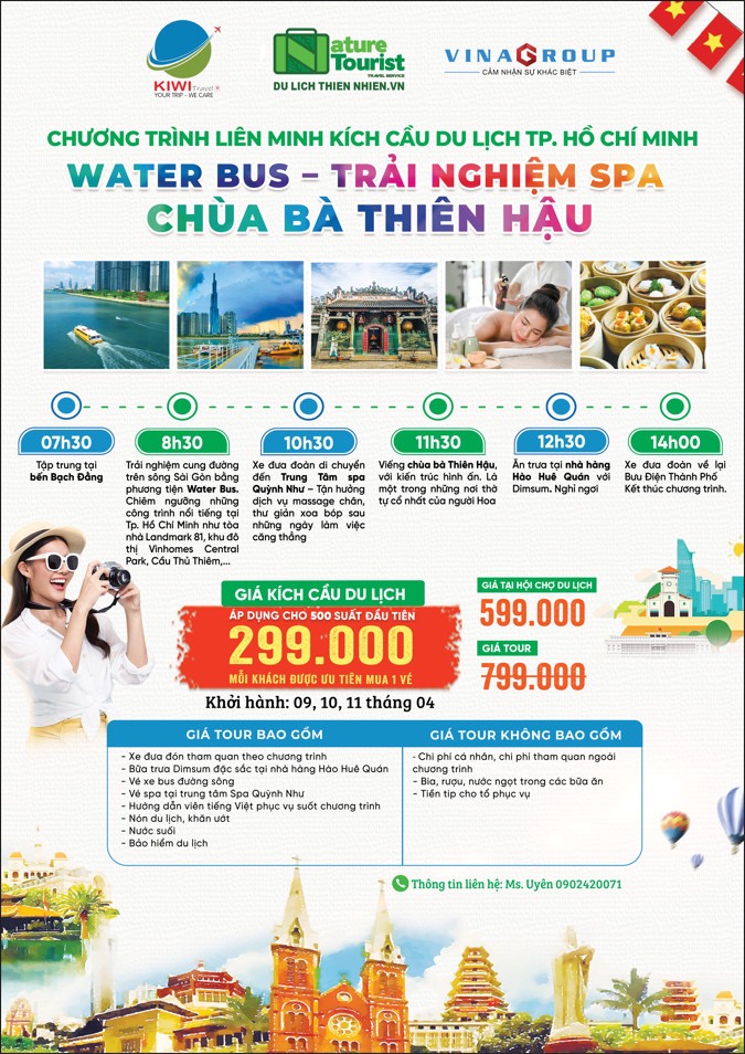 chương tr&amp;igrave;nh k&amp;iacute;ch cầu du lịch TP. Hồ Ch&amp;iacute; Minh năm 2024 c&amp;ograve;n nhận được sự đồng h&amp;agrave;nh, ủng hộ của tập đo&amp;agrave;n kinh doanh dịch vụ du lịch, nghỉ dưỡng, với c&amp;aacute;c g&amp;oacute;i combo giảm gi&amp;aacute; khi tham quan, sử dụng dịch vụ tại c&amp;aacute;c điểm đến của doanh nghiệp