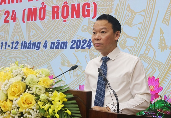 Đồng ch&amp;iacute; B&amp;iacute; Thư Tỉnh ủy Đỗ Đức Duy ph&amp;aacute;t biểu khai mạc Hội nghị