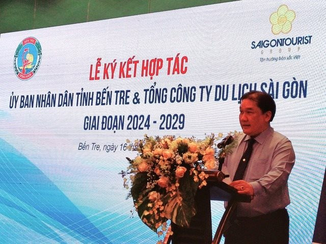 &amp;Ocirc;ng Trương Đức H&amp;ugrave;ng - Tổng gi&amp;aacute;m đốc Saigontourist Group chia sẻ lại lễ k&amp;yacute; kết