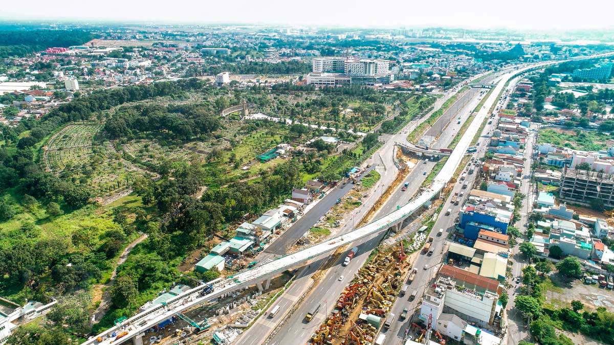 To&amp;agrave;n cảnh tuyến Metro số 1