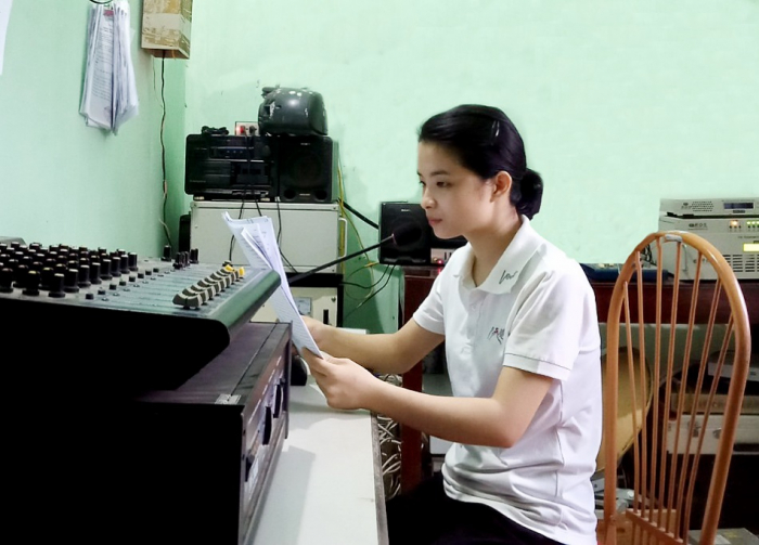 C&amp;aacute;n bộ đ&amp;agrave;i truyền thanh x&amp;atilde; T&amp;acirc;n Phương, huyện Thanh Thủy (Ph&amp;uacute; Thọ)