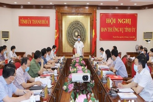 B&amp;iacute; thư tỉnh ủy Thanh H&amp;oacute;a Đỗ Trọng Hưng chủ tr&amp;igrave; hội nghị