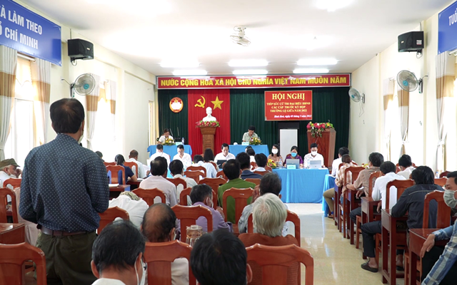 Buổi gặp gỡ đ&amp;atilde; nhận nhiều &amp;yacute; kiến t&amp;acirc;m huyết của c&amp;aacute;c cử trị tại x&amp;atilde; B&amp;igrave;nh Thuận, Huyện B&amp;igrave;nh Sơn, tỉnh Quảng Ng&amp;atilde;i