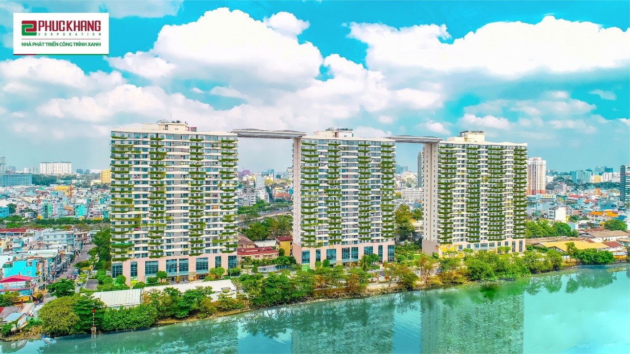 Khu căn hộ xanh cao cấp Diamond Lotus Riverside (Quận 8 &amp;ndash; TP.HCM) được x&amp;acirc;y dựng theo 2 ti&amp;ecirc;u chuẩn LEED v&amp;agrave; LOTUS