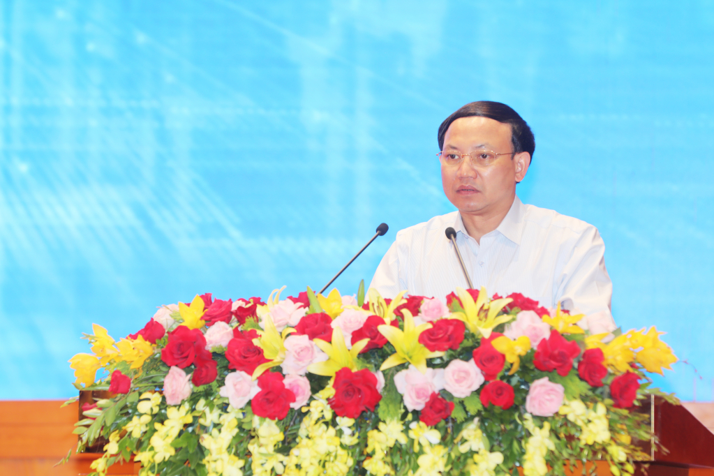 &amp;Ocirc;ng Nguyễn Xu&amp;acirc;n K&amp;yacute;, B&amp;iacute; thư Tỉnh ủy Quảng Ninh ph&amp;aacute;t biểu chỉ đạo hội nghị.