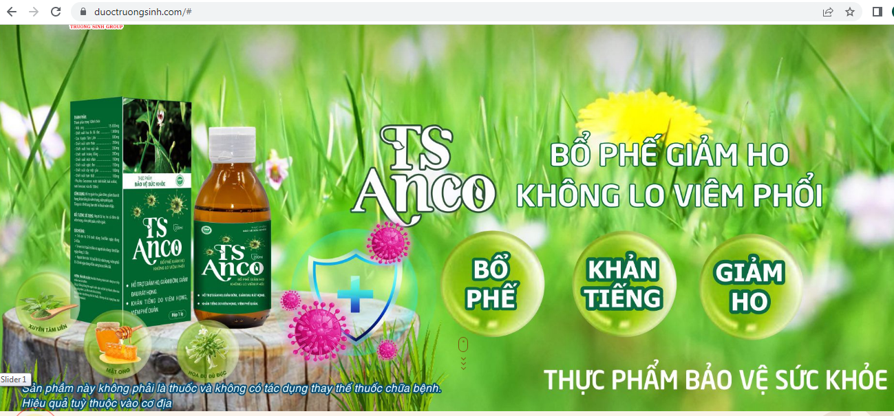 Thực phẩm bảo vệ sức khỏe TS Anco