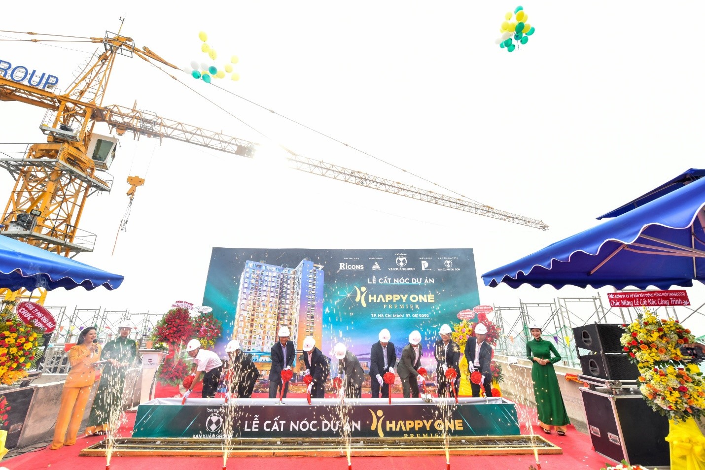 Lễ cất n&amp;oacute;c dự &amp;aacute;n Happy One Premier, ng&amp;agrave;y 27/5