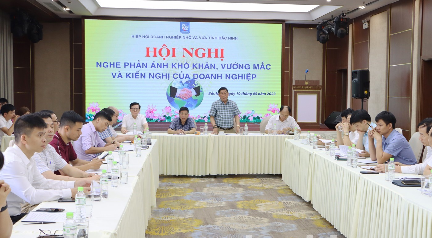 Hội nghị nghe phản &amp;aacute;nh kh&amp;oacute; khăn, vướng mắc v&amp;agrave; kiến nghị của c&amp;aacute;c doanh nghiệp tr&amp;ecirc;n địa b&amp;agrave;n th&amp;agrave;nh phố Bắc Ninh