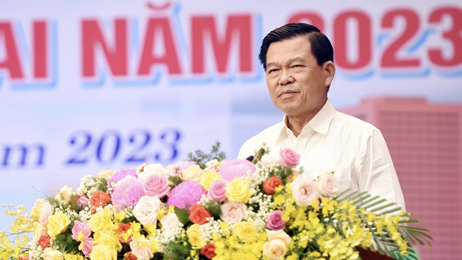 B&amp;iacute; thư tỉnh ủy Đồng Nai Nguyễn Hồng Lĩnh ph&amp;aacute;t biểu chỉ đạo tại hội nghị