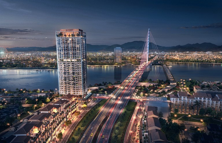 BĐS ven s&amp;ocirc;ng H&amp;agrave;n, gần những c&amp;acirc;y cầu biểu tượng lu&amp;ocirc;n c&amp;oacute; sức h&amp;uacute;t lớn. (Ảnh phối cảnh minh họa)