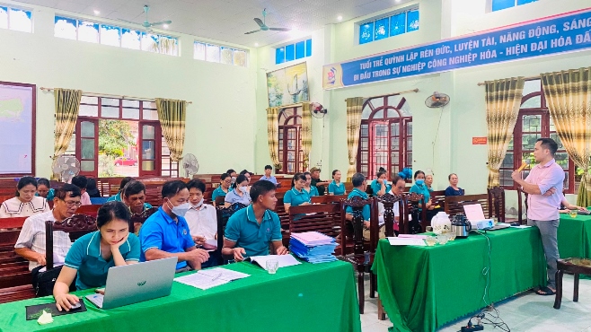 Ng&amp;acirc;n h&amp;agrave;ng CSXH thị x&amp;atilde; Ho&amp;agrave;ng Mai tổ chức Tập huấn nghiệp vụ t&amp;iacute;n dụng ch&amp;iacute;nh s&amp;aacute;ch cho c&amp;aacute;c tổ chức nhận ủy th&amp;aacute;c, Tổ tiết kiệm &amp;amp; vay vốn ở cơ sở